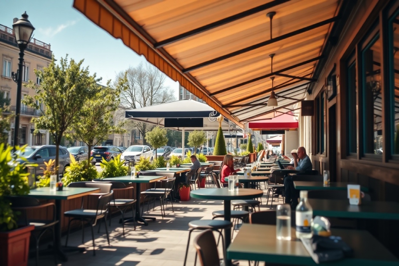 Our pavement terrace